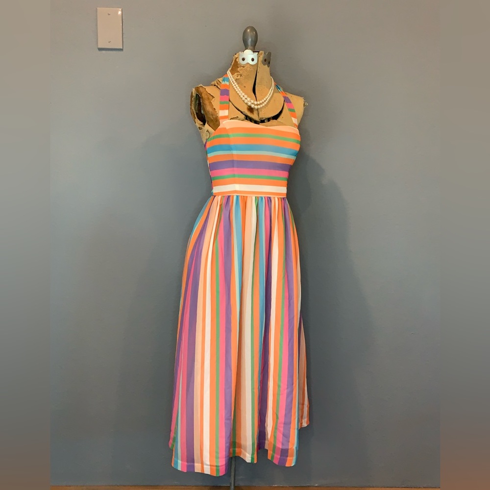 Modcloth XXS pastel stripped dress